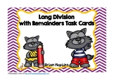 Long Division with Remainders Werewolves Task Cards