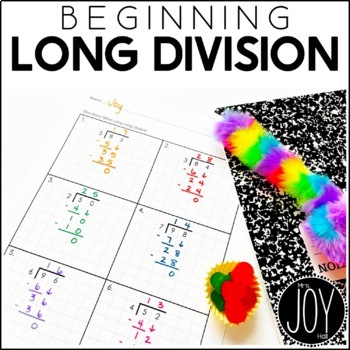 Preview of Long Division with Remainders and Long Division without Remainders Worksheets