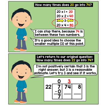 Long Division with Two-Digit Divisors: PowerPoint featuring the Box Method