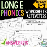 Long E Word Work ~ Long Vowels Worksheets & Activities Mor