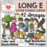 Long E Letter Sounds Clipart by Clipart That Cares