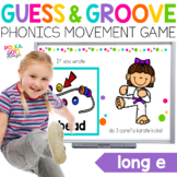 Long E Movement Game | Guess and Groove Phonics Activity a