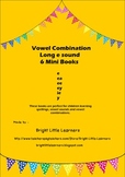 Long E Sound Vowel Combination (e,ea,ee,ey,ie,y) 6 mini books