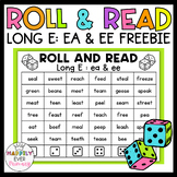 Long E Vowel Teams EA EE | Roll and Read Fluency Practice Games