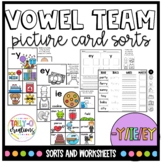 Long E Vowel Teams: IE, EY, and -Y Picture Card Sorts and 