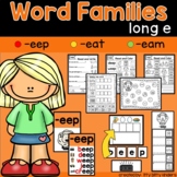 Long E Word Families: -eat, -eep, -eam words