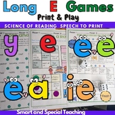 Long E Word Games Vowel Teams Science of Reading Orton Gillingham