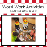Long E Word Work Activities for ee, ea, ey vowel teams
