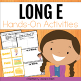 Long E Worksheets and Partner Games- Long Vowels Worksheet