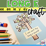 Long E ea-ee-ie-ey-y Phonics Craft