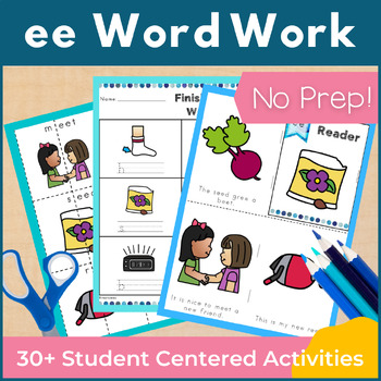 Preview of Long E ee Word Work and Activities