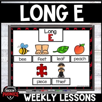 Preview of Science of Reading Long E | Long Vowels Worksheets | Long Vowel Games