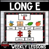 Long E First Grade Phonics Curriculum