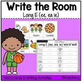 Long E (ee, ea, ie) Write the Room & Writing Center Activities