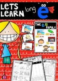 Long E (ee, ea, y, ey, ie) Activities and Word Work