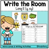 Long E (y, ey) Write the Room & Writing Center Activities