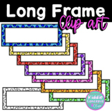 Long Frame Task Card Clip Art Templates
