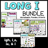Long I ie, y, i_e, igh, i, and ie Worksheets