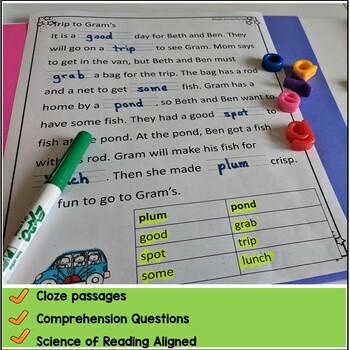 blends and digraphs review second grade decodable stories level 2 unit 1