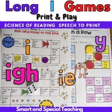 Long I Word Games Vowel Teams Science of Reading Speech to Print