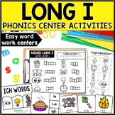 Long I Silent E Word Work Centers & Phonics Activities, i_