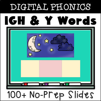 Preview of Long I with IGH and Y Words | Digital Structured Phonics Lesson