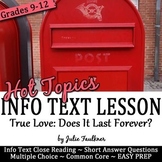 Valentine's Day Activities, Hot Topics Informational Text,