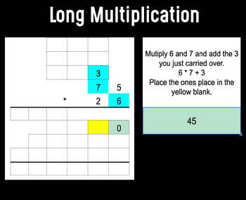 Preview of Long Multiplication & Grid Method Tutorials - Guided Multiplication Practice