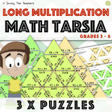 Long Multiplication Tarsia Puzzle Activity