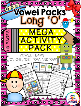 Preview of Long O Mega Activity Pack