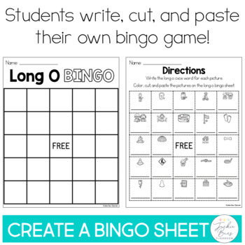 Long O CVCE Bingo Game by Jackie Bees Classroom | TPT