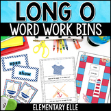Long O Differentiated Word Work Bins