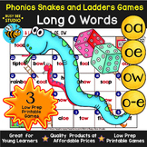 Long O Game: Snakes and Ladders (o_e, oa, oe, ow)