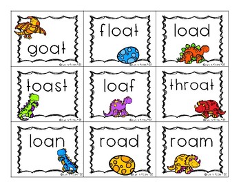 Long O Reading Words Game oa, ow, oe, o_e by Fun in Room 428 | TpT