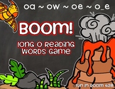 Long O Reading Words Game {oa, ow, oe, o_e}