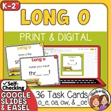 Long O Task Cards: 36 cards to practice o_e, oa, ow, _oe +