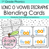 Long O Vowel Teams  oa, oe, & ow Blending Cards RF.1.3.C 1