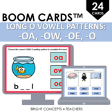 Long O Vowel Patterns {-OA, -OW, -OE, _O}: BOOM Cards / Di