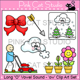 Long O Vowel Sound Spelled 'ow' Phonics Clip Art  - bow, g