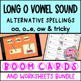 Long O Vowel Spellings Boom Cards & Worksheets Bundle