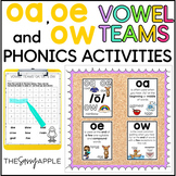 Long O Worksheets | OA OW Vowel Teams Activities | Phonics