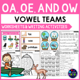 Long O Vowel Teams Worksheets - OA, OE and OW Worksheets a