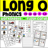 Long O Vowels, Phonics Worksheets, Flash Cards, Cut and Pa