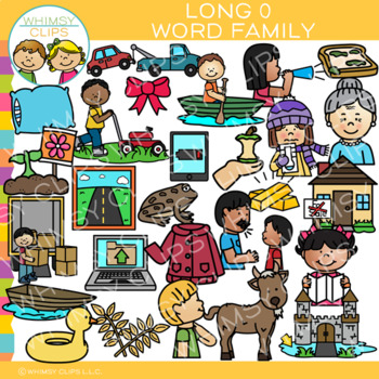 Preview of Long O Word Family Clip Art