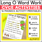 Long O Worksheets and Activities - Long O Silent E Worksheets