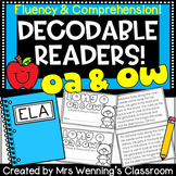 Long O (oa and ow) Read and Respond Book! OA and OW Reader!