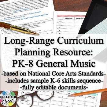 Preview of Long-Range Planning: PK-8 General Music Curriculum (with K-6 skills progression)