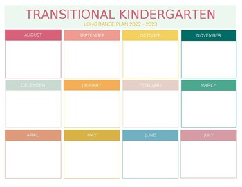 Preview of Long Range Visual Plan Template