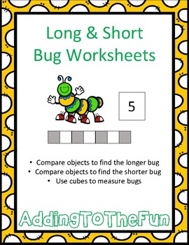 Preview of Long & Short Bug Measurement Worksheets