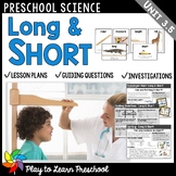 Long & Short - Opposites Preschool PreK Science Centers